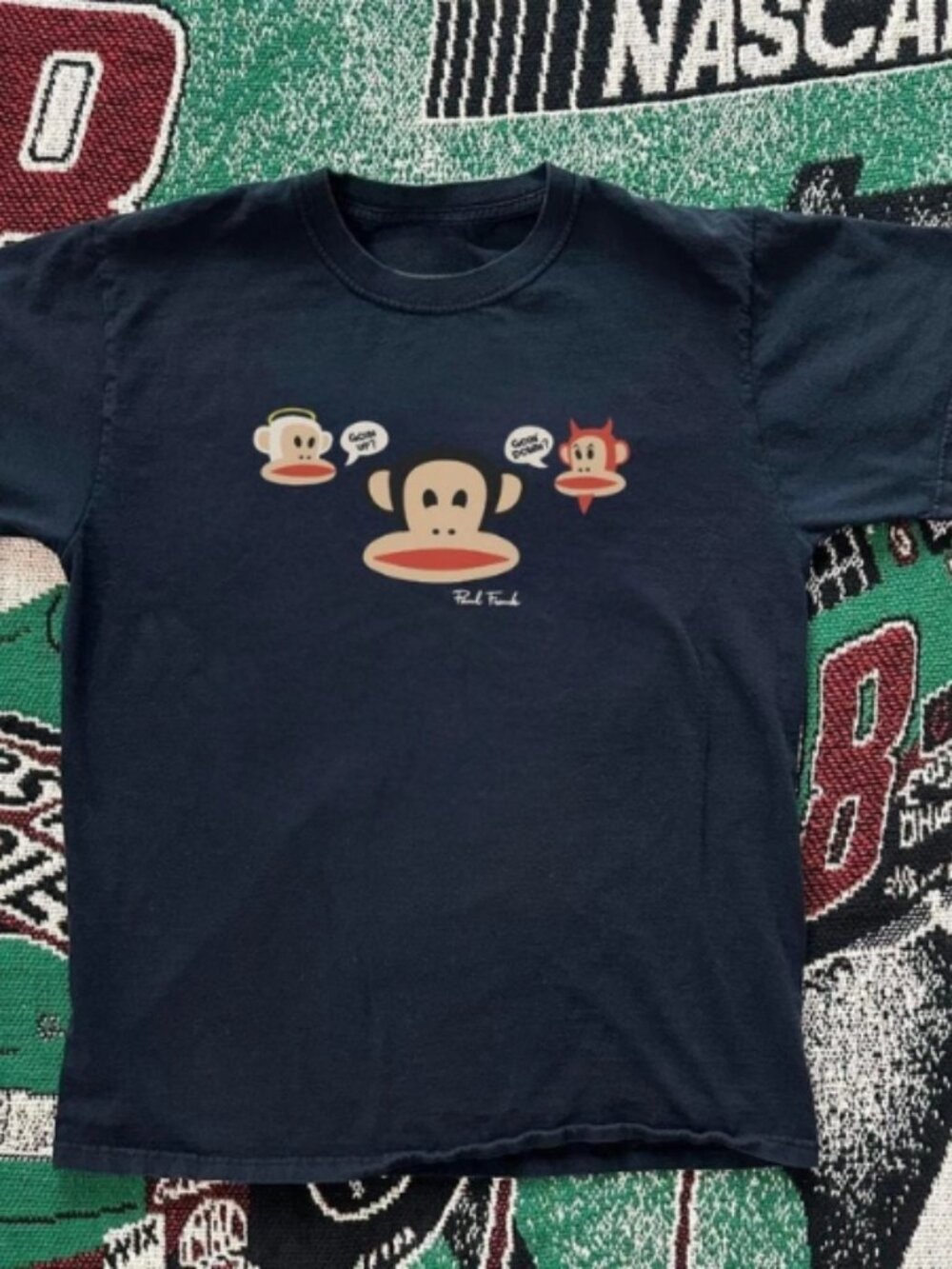 Paul frank monkey 'devil & angel' Unisex T-Shirt Navy